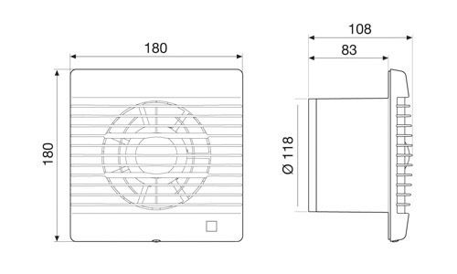 Вентилятор накладной Soler & Palau Decor 200 C Silver