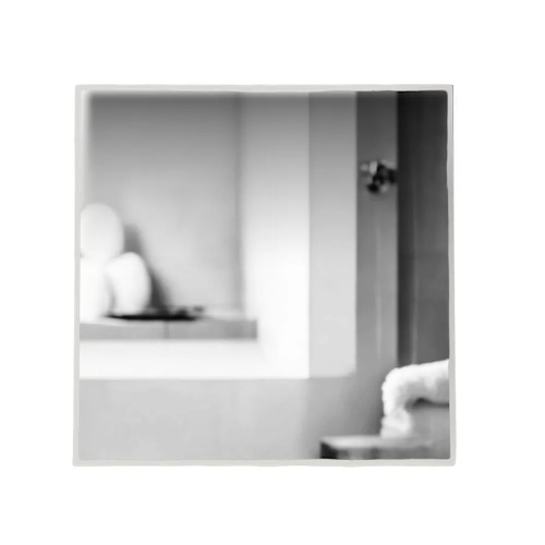 Вытяжной тонкий вентилятор SlimVent МV 100, металл квадрат нержавеющая сталь зеркальная