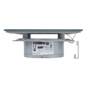 Вентилятор накладной сверхтонкий MMotors JSC MMP-06 100/90 куб/ч Стекло/Круг Светло серый