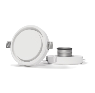 Диффузор под покраску скрытого монтажа SECRET RING 100/90 с приточно-вытяжным вентилятором