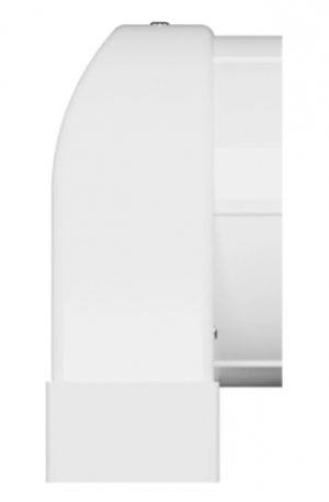 Решетка вентиляционная теневая 204х60мм ERA 620SH12,5 сетка разъемная на магнитах D125